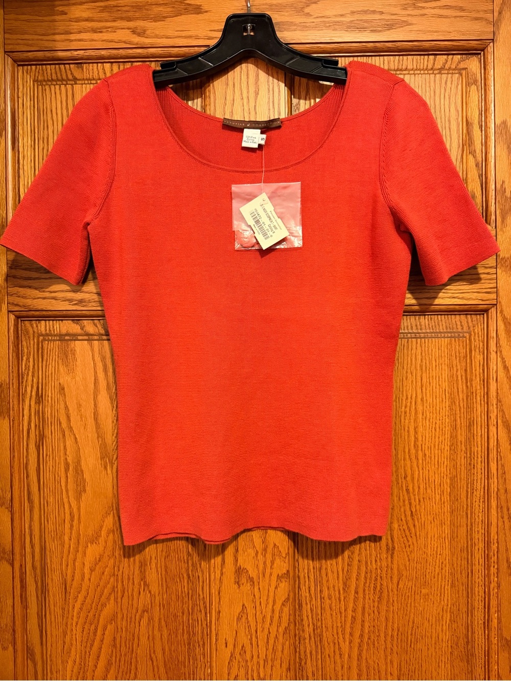 NWT Peruvian Connection Ginger Scoopneck Knit Top Size S Pima Cotton Flawless